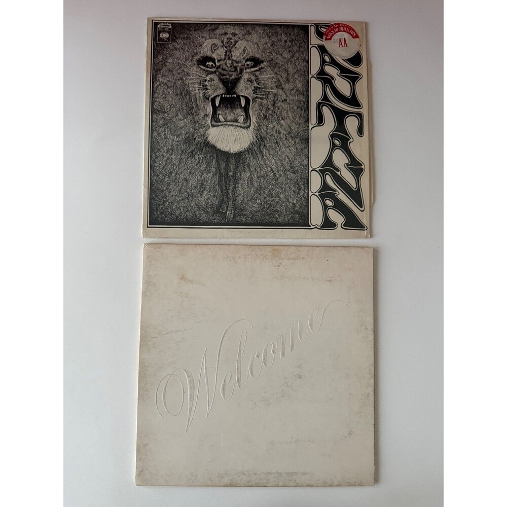 Santana Self Titled 9781 / Welcome 32445 LP Lot Columbia Cleaned VG+